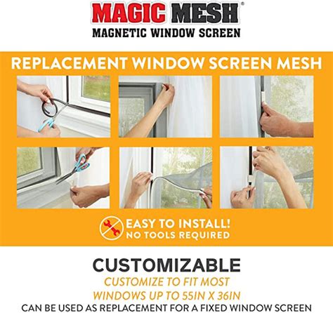Magic mesh window screen